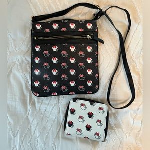 Disney crossbody bag and matching wallet